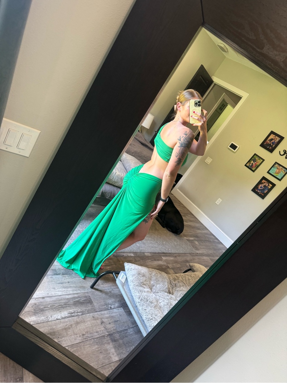 Melani the Label green medium maxi dress - Picture 5 of 6